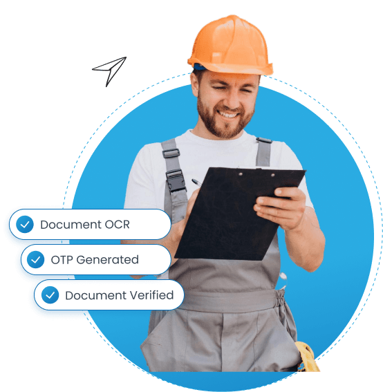 worker doing inspection illustration